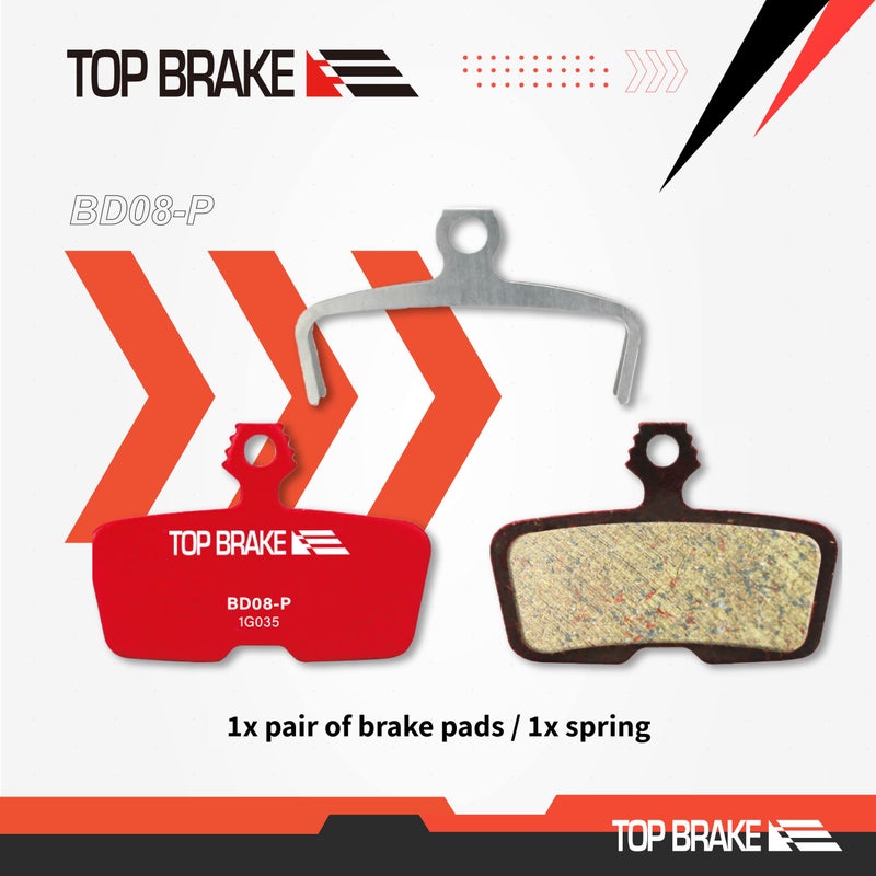 Top Brake وسادات فرامل قرص الفرامل العلوية لـ AVID SRAM Code R/RE/RSC، دليل RE - Image 5